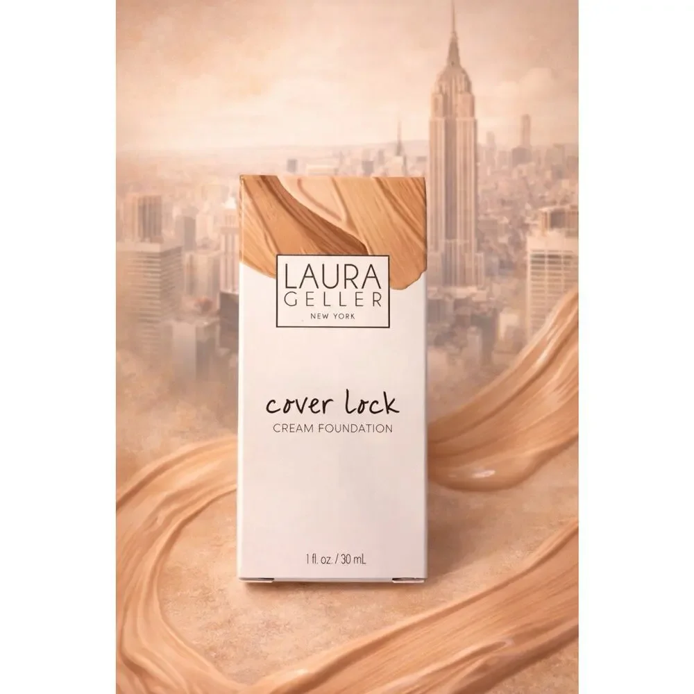 Laura Geller Cover Lock Cream Foundation Deep Full Coverage Matte Long Wear